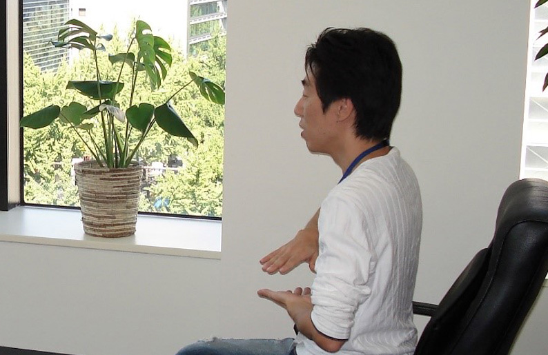 「大阪での研修風景。頭の中は仕事のことばかり考えていた」